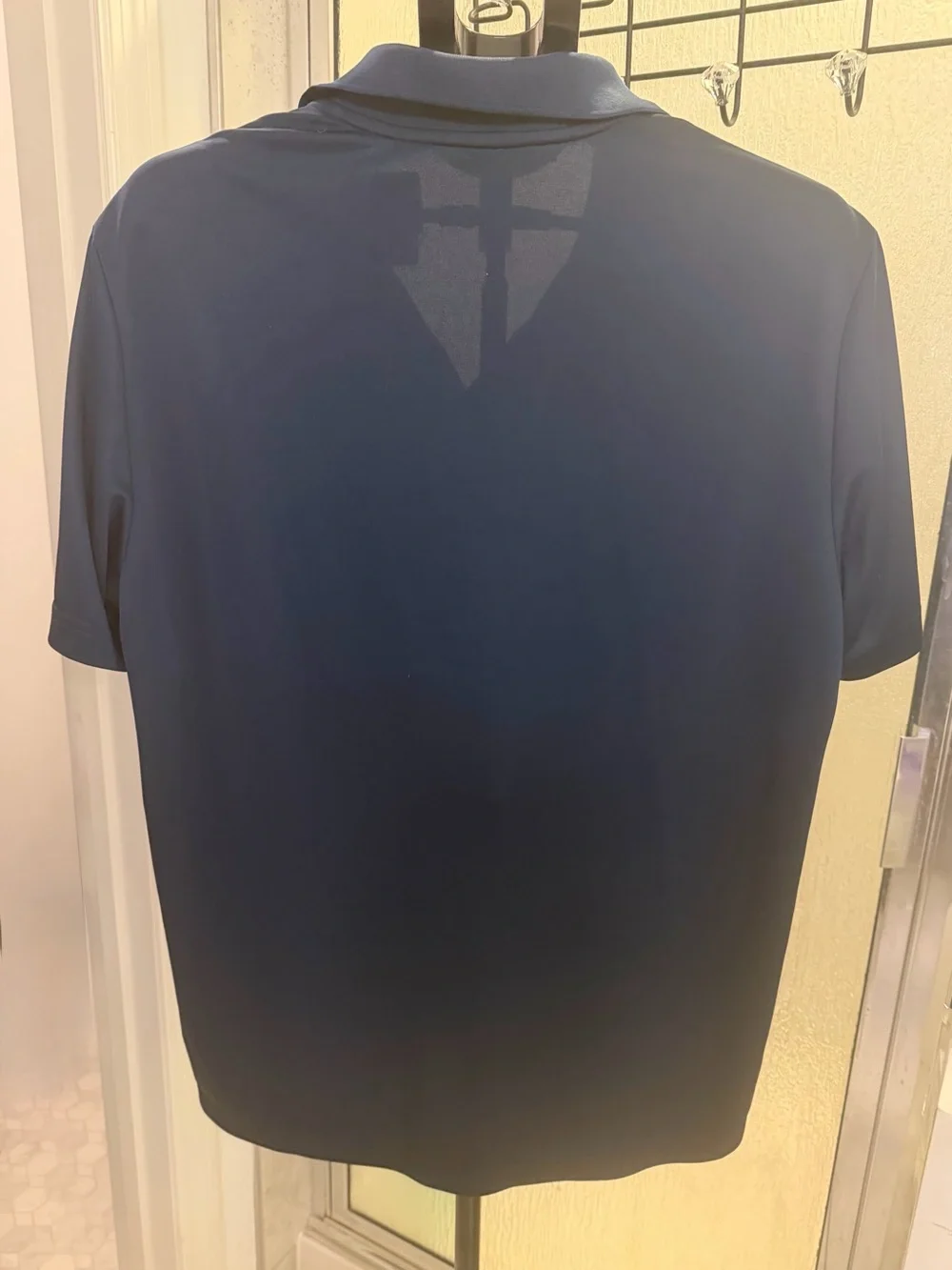 Adidas Men's Performance Polo Shirt Size Large Navy Blue $25 GUC